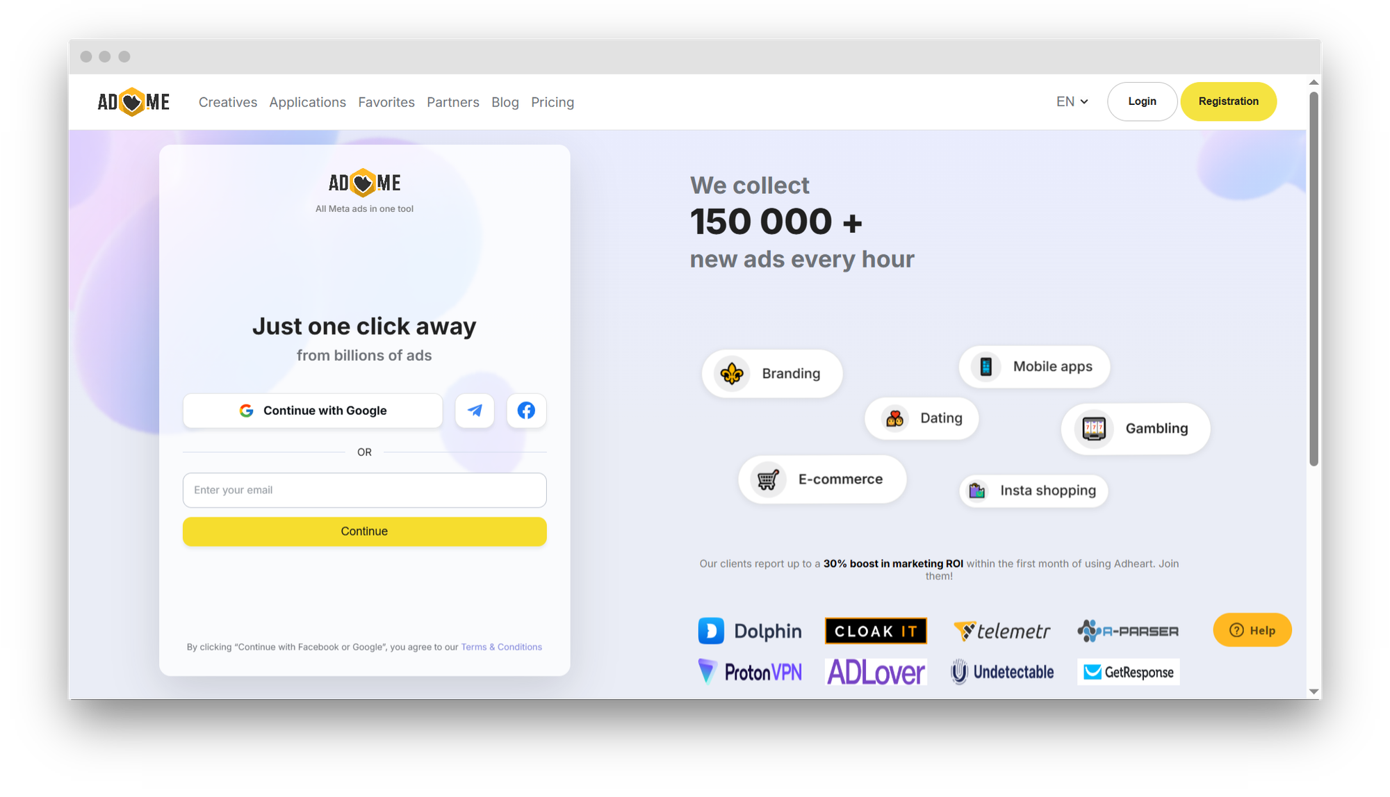 Free Adheart sign-up 