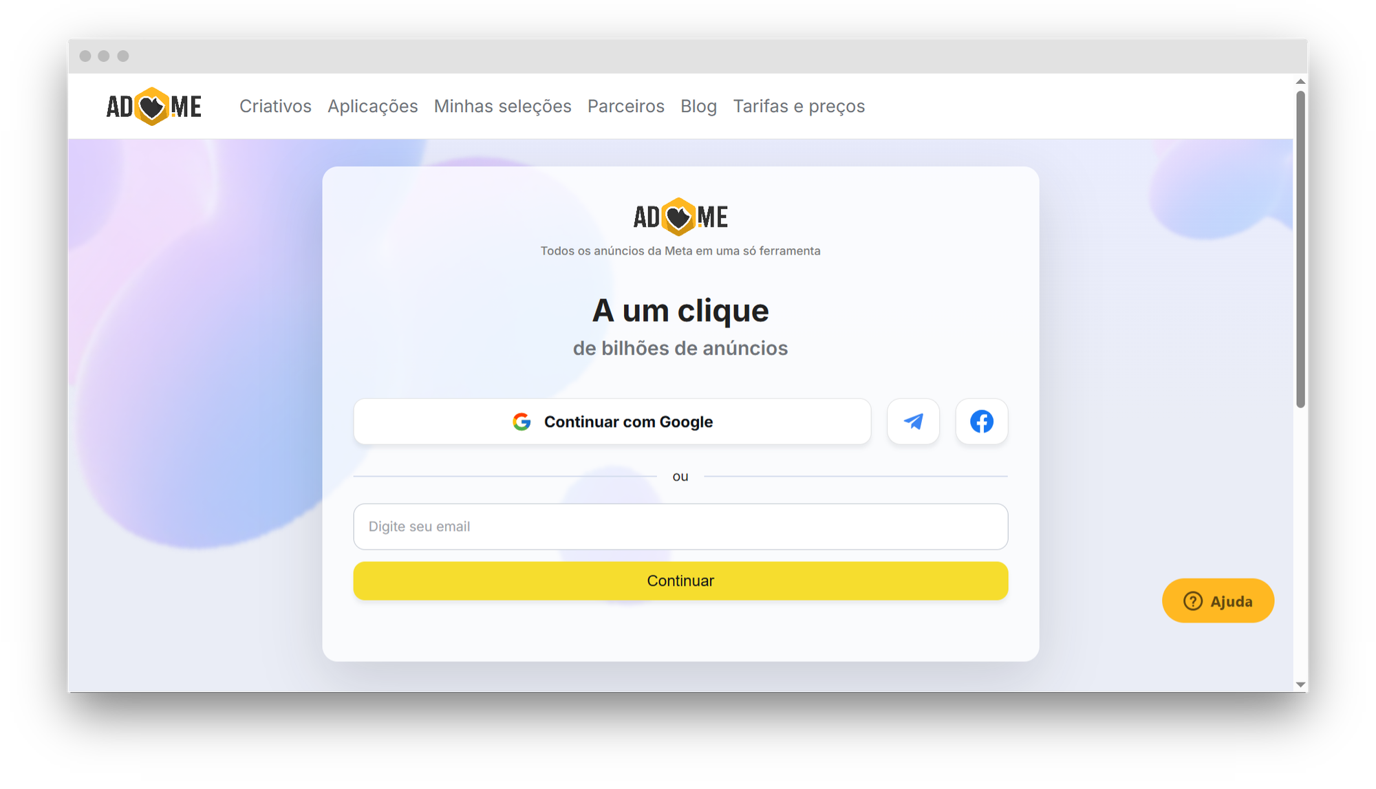 registro gratuito no Adheart